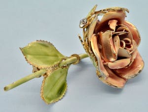 1950s Vintage Flower Brooch kopen? Bied vanaf 150!
