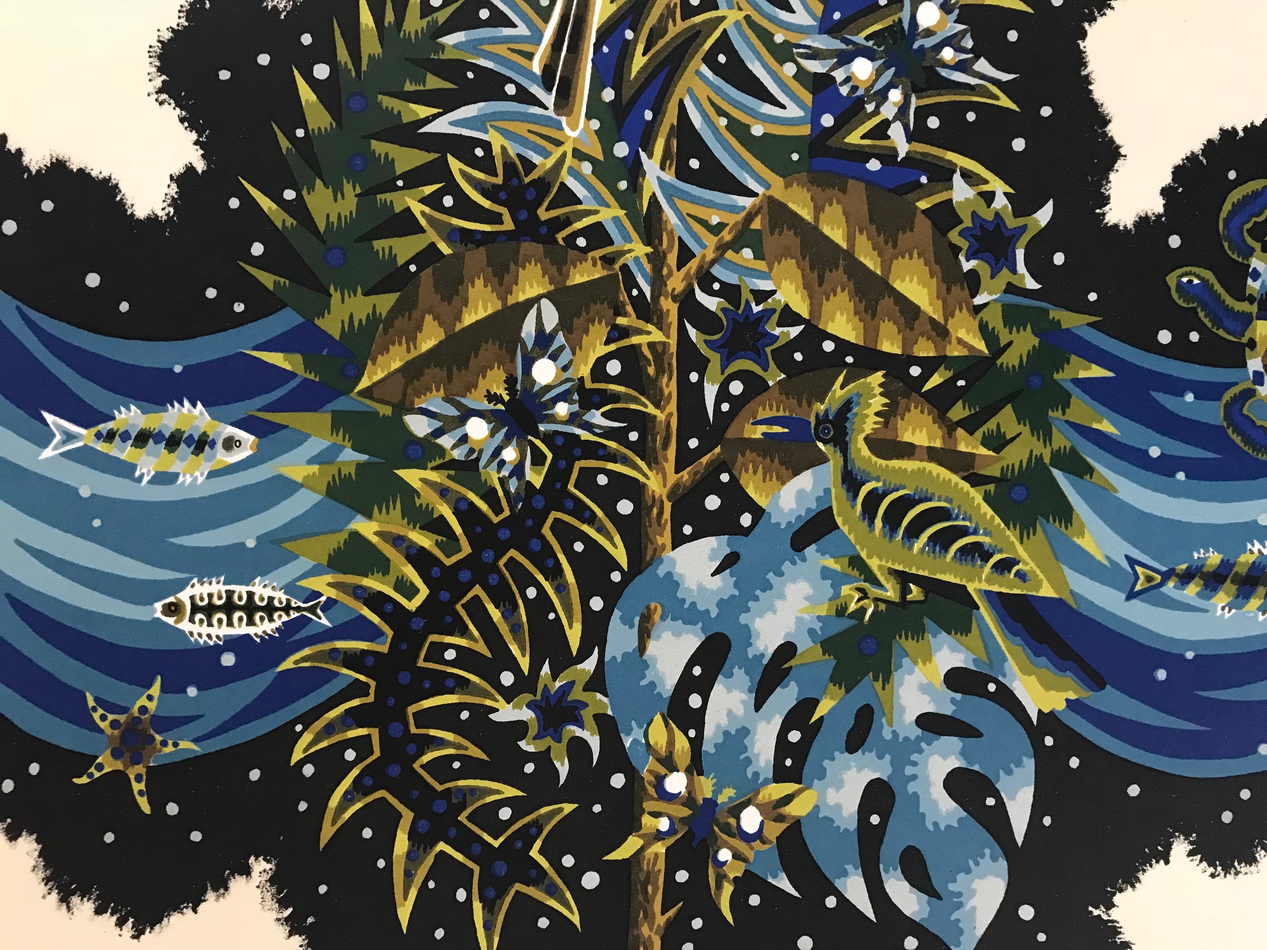 Jean Picart Le Doux - Fraaie zeefdruk - 'Amazonie' - Gesigneerd - 22/150 kopen? Bied vanaf 85!