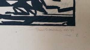 Paul Overhaus - 2 grote linosnedes kopen? Bied vanaf 1!