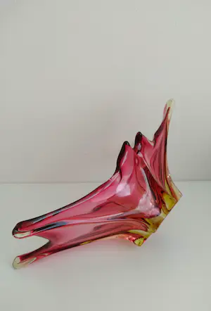 Niet of onleesbaar gesigneerd - Schitterende glazen blikvanger, grote schaal kopen? Bied vanaf 1!