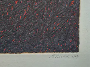 Andrzej Pietsch - Große handkolorierte Radierung "The Black - Red" sehr limiet. auflage (50) kopen? Bied vanaf 148!