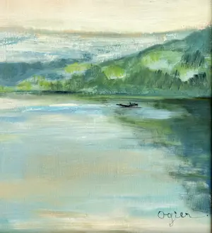 Buy Marie Louise Ogier - Mitternacht in Norwegen - Öl auf Leinwand um 1960? Bid from 200!