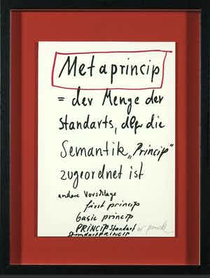 A.R. Penck - Metaprincip verkocht voor € 1!