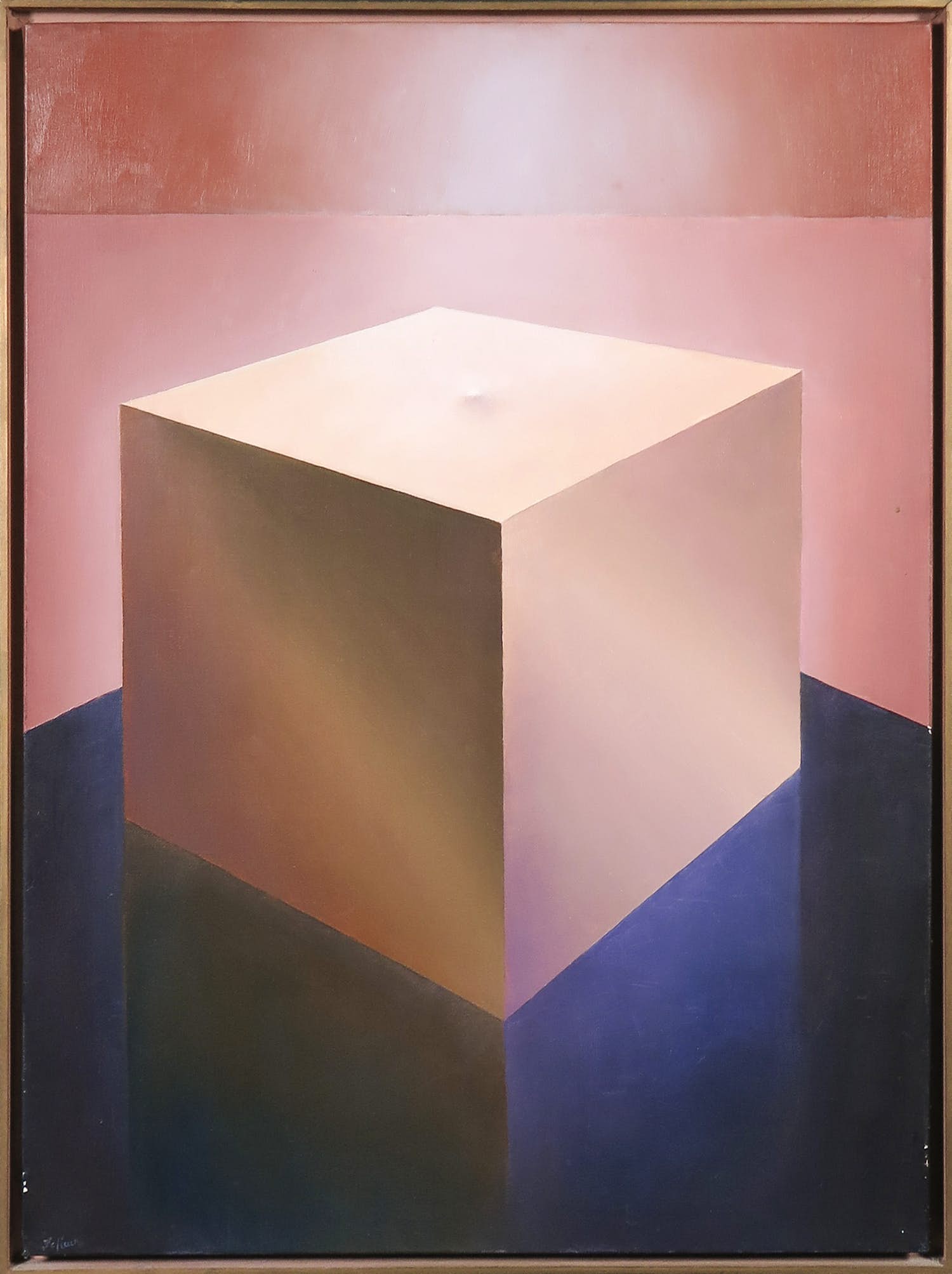 Pierre Lafleur - Acryl op doek, Le desir - Ingelijst verkocht voor € 100!