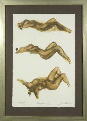 Kantcho Kanev - Litho, Dream - Ingelijst verkocht voor € 40!