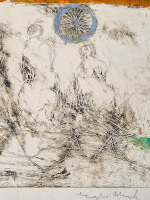 Anton Heyboer - Unieke 1984 -eigen druk- Ets "Koningsgraf" potloodgesigneerd kopen? Bied vanaf 74!