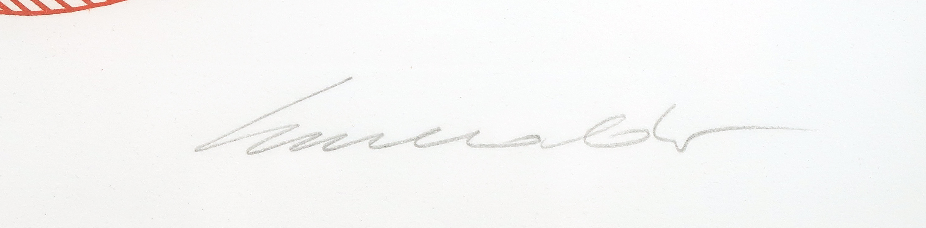 Niet of onleesbaar gesigneerd - Kleurets, Rode lijnen - Ingelijst kopen? Bied vanaf 1!