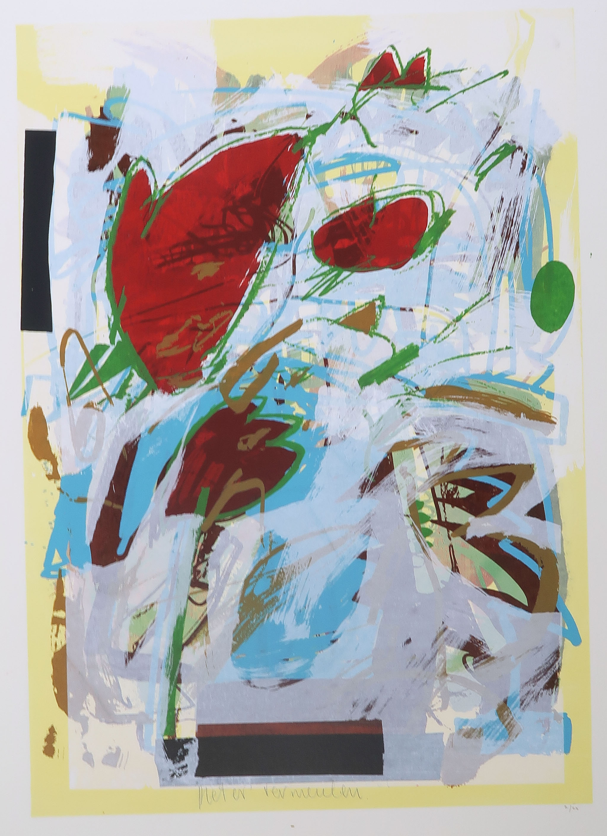 Pieter Vermeulen - Zeefdruk, Zonder titel kopen? Bied vanaf 1!