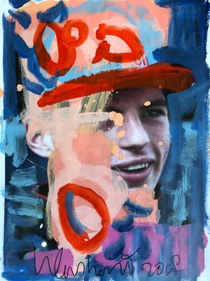 Peter Klashorst - Beschilderde Zeefdruk van Max Verstappen kopen? Bied vanaf 80!