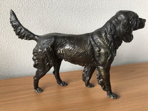 Brons (Onbekend) - Zwaar beeld GOLDEN RETRIEVER - 7 kg. kopen? Bied vanaf 65!