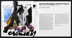 Jan Cremer - Tentoonstellingscatalogus met collage, Jan Cremer als schilder kopen? Bied vanaf 100!