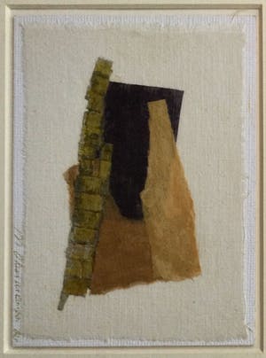 Merapi Obermayer - Collage van papier op linnen - ingelijst kopen? Bied vanaf 65!