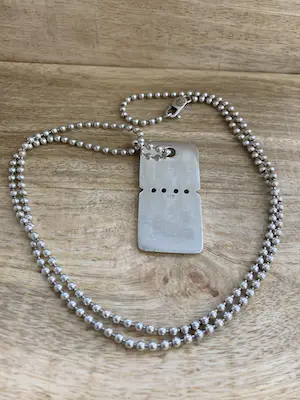 Zilveren Boeddha To Boeddha heren gootsteenschakel ketting met tag hanger kopen? Bied vanaf 1!
