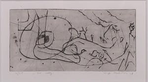 Henk Visch - Ets, De weg... nr. 13 - Ingelijst kopen? Bied vanaf 50!