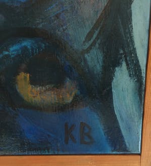 Karel Bleijenberg - groot abstract olieverf op doek. kopen? Bied vanaf 895!