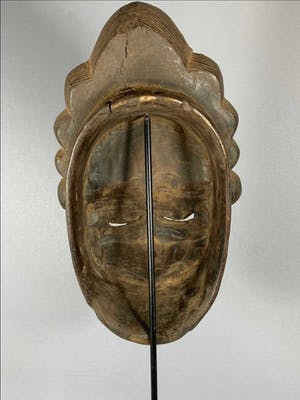 Baule - African Rare & Old Tribal Used Baule mask - Iv. Coast. kopen? Bied vanaf 65!