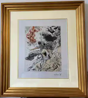 Salvador Dali - Dulcinée verkocht voor € 440!