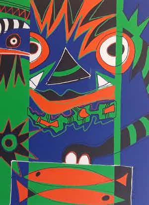 Marianne Naerebout - African mask verkocht voor € 30!