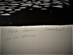 Ricardo Zamorano - Krachtige sociaal-realistische Houtsnede - "wachten op werk" gesigneerd kopen? Bied vanaf 30!