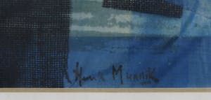 Henk Munnik - Collage van papier en stof (beschilderd), Mendelssohn - Ingelijst kopen? Bied vanaf 1!