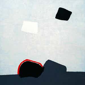 Wil Klaassen - Abstracte compositie, zeefdruk verkocht voor € 30!