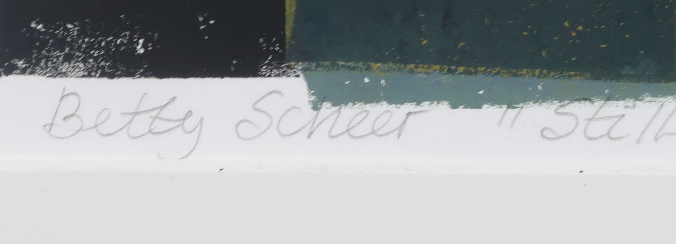 Betty Scheer - Linosnede, Stilleven met witte lap - Ingelijst kopen? Bied vanaf 40!