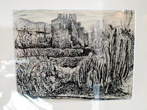 Herman Bieling - Inkttekening Ruïne Marrakech Marokko kopen? Bied vanaf 75!