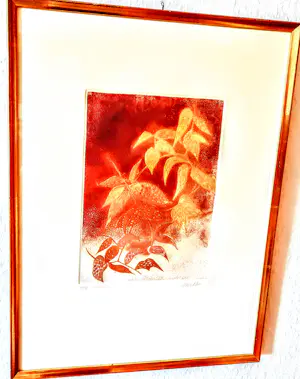 Anne Walker - Farb Radierung "Oktober 4" handsigniert limitiert 45/99 70er/80er Jahre kopen? Bied vanaf 120!