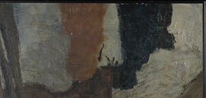 Jan Schoffelmeijer - Acryl op paneel, Z.T. Abstracte compositie in bruin- en grijstinten - Ingelijst kopen? Bied vanaf 1!