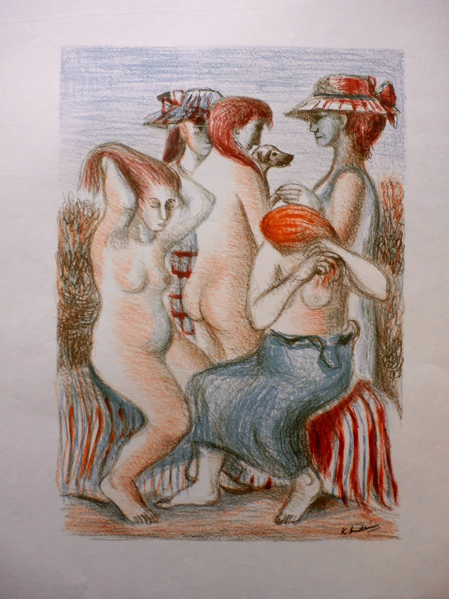 Kees Andrea - litho - de baadster kopen? Bied vanaf 35!