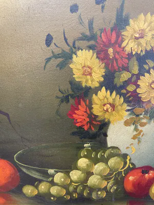 Tilly Moes - Stilleven met bloemen en fruit kopen? Bied vanaf 35!