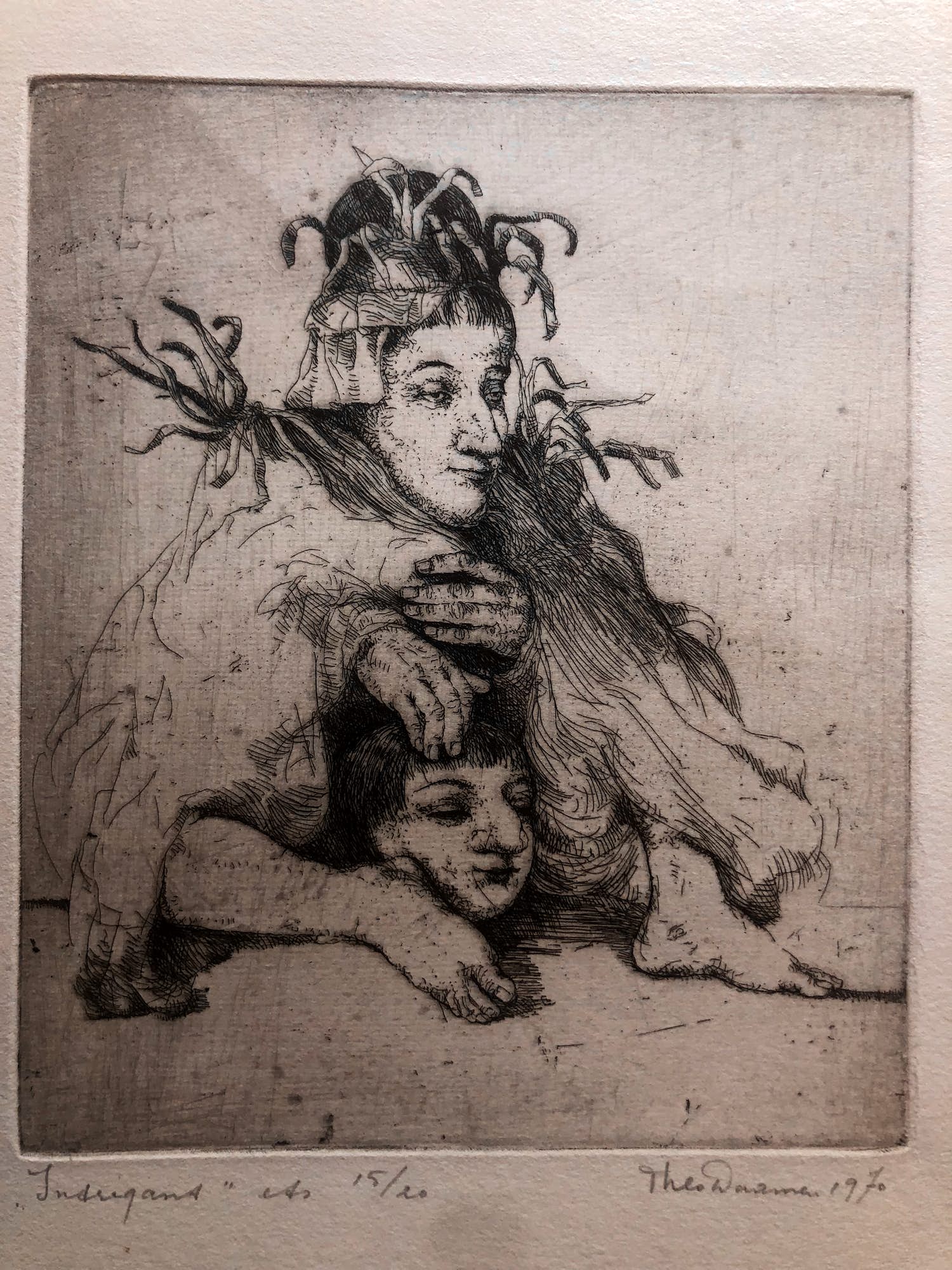 Theo Daamen - Ets gesigneerd verkocht voor € 69!