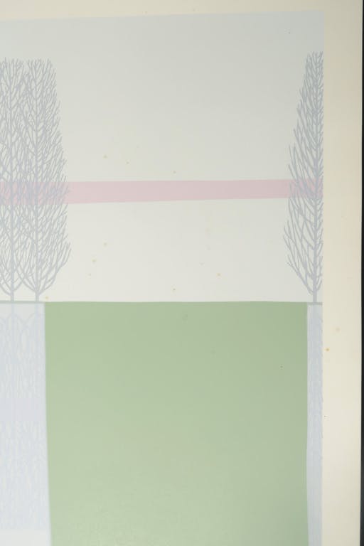 Doris Groeneveld - Doris Groeneveld: Zeefdruk, Spiegelend landschap kopen? Bied vanaf 1!