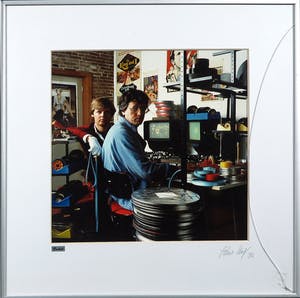 Paul Huf - Foto, Lot van twee portretten van o.a. Paul Verhoeven - Ingelijst kopen? Bied vanaf 1!