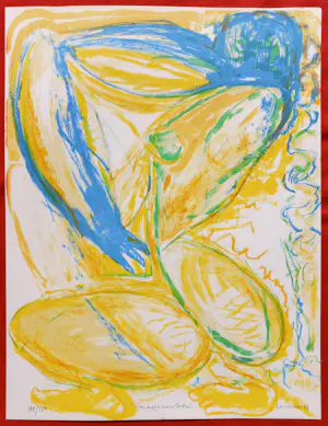 Paul de Lussanet - Hommage aan Cobra, litho kopen? Bied vanaf 60!