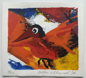 Willem van Scheijndel - handgesigneerde zeefdruk | 'Zonder titel' | 1996 kopen? Bied vanaf 10!