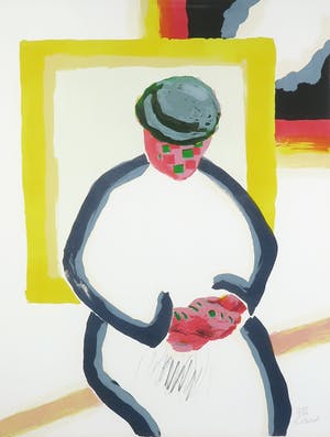 Roger Raveel - Litho, La berceuse - Ingelijst kopen? Bied vanaf 650!