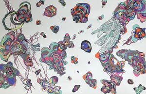 Jean-Luc Moerman - Zeefdruk - Gesigneerd - 'Nanohybride' - 86/150 - 2002 kopen? Bied vanaf 85!