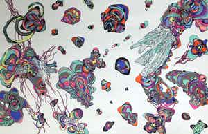 Jean-Luc Moerman - Zeefdruk - Gesigneerd - 'Nanohybride' - 86/150 - 2002 verkocht voor € 85!