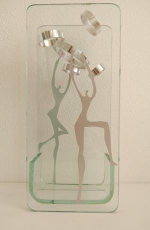 Niet of onleesbaar gesigneerd - glazen gezichtsbedrog, handgemaakt kopen? Bied vanaf 1!