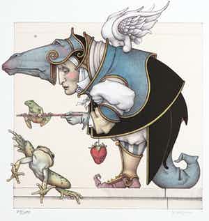 Michael Parkes - Litho, Frog Collector I verkocht voor € 250!