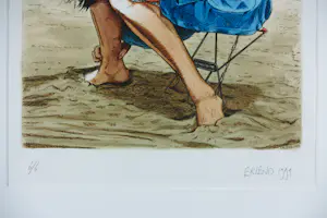 Erlend Steiner Lovisa - Ingekleurde ets, Margo III - Ingelijst kopen? Bied vanaf 50!