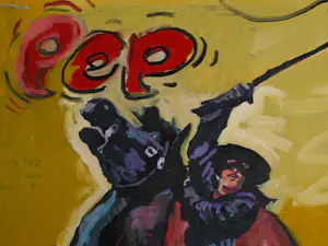 Peter Klashorst - Acrylverf op doek , Zorro, cover van ‘Pep’ nr. 8 , 1965 – 115 x 105 cm kopen? Bied vanaf 400!