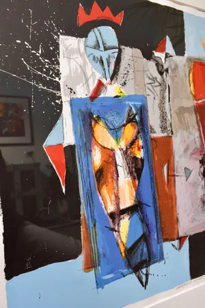 Cor de Jong - Zeefdruk - Verdeeld hart - Ingelijst kopen? Bied vanaf 75!