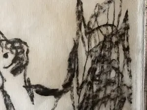 Anton Heyboer - Oervogel Houtskooltekening kopen? Bied vanaf 100!