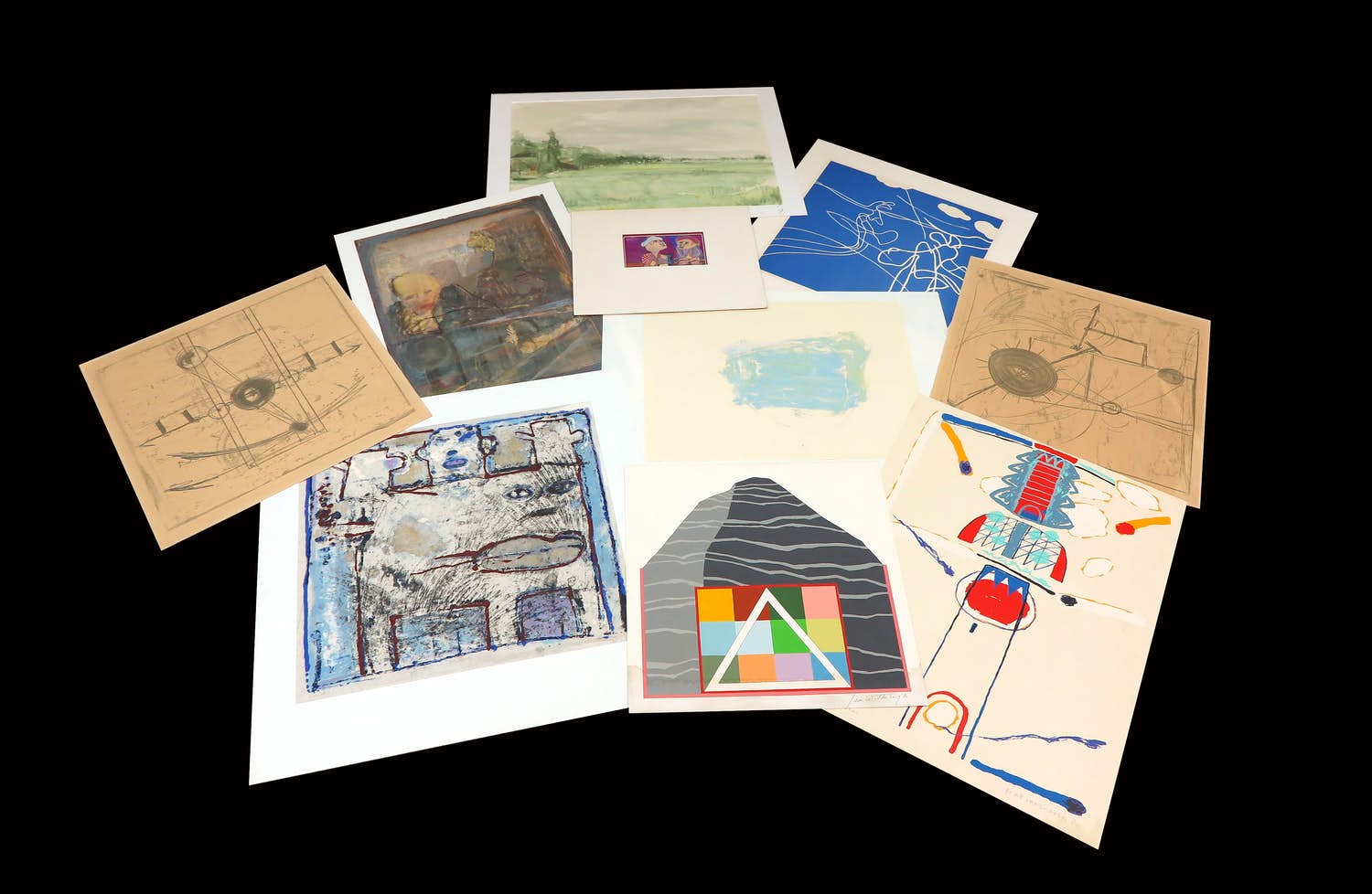 Onno de Graaf - en andere - Lot van 10 werken op papier kopen? Bied vanaf 1!