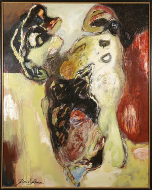 Bert Braam - Acryl op doek, Kakadu - Ingelijst (Groot) kopen? Bied vanaf 1!