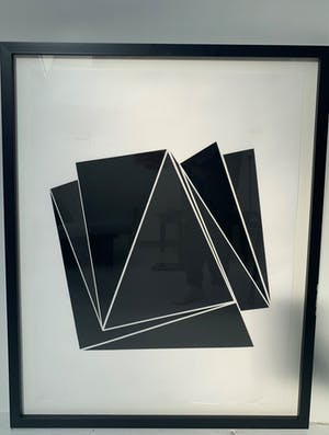 Marcel Henri Verdren - Geometrisch abstract, zeefdruk kopen? Bied vanaf 1!