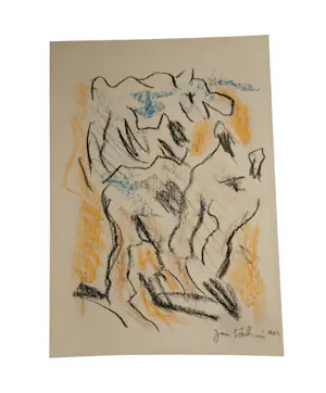 Jan Sierhuis - Tekening krijt/acryl kopen? Bied vanaf 1!