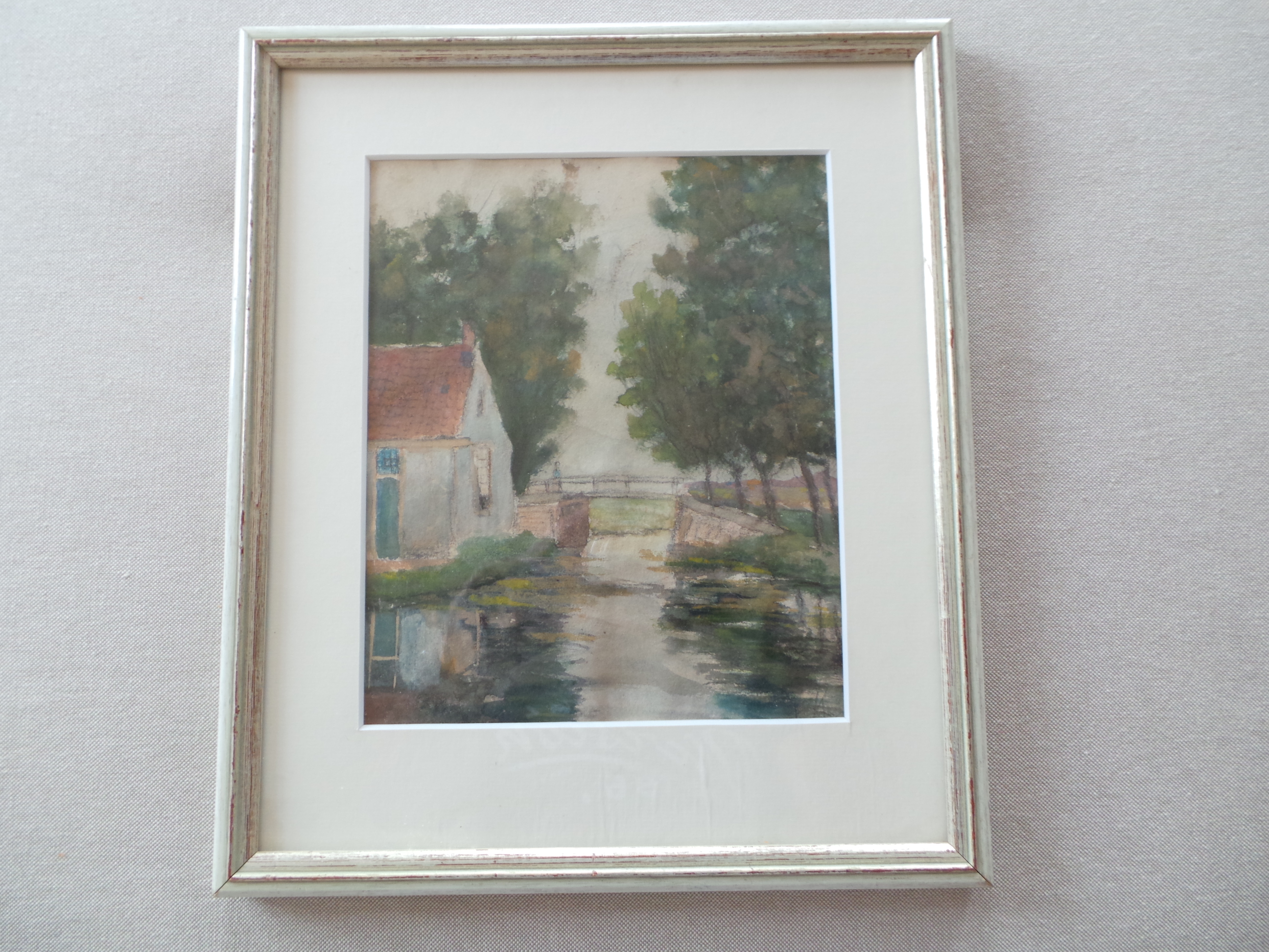 Niet of onleesbaar gesigneerd - Landschapje  kopen? Bied vanaf 1!